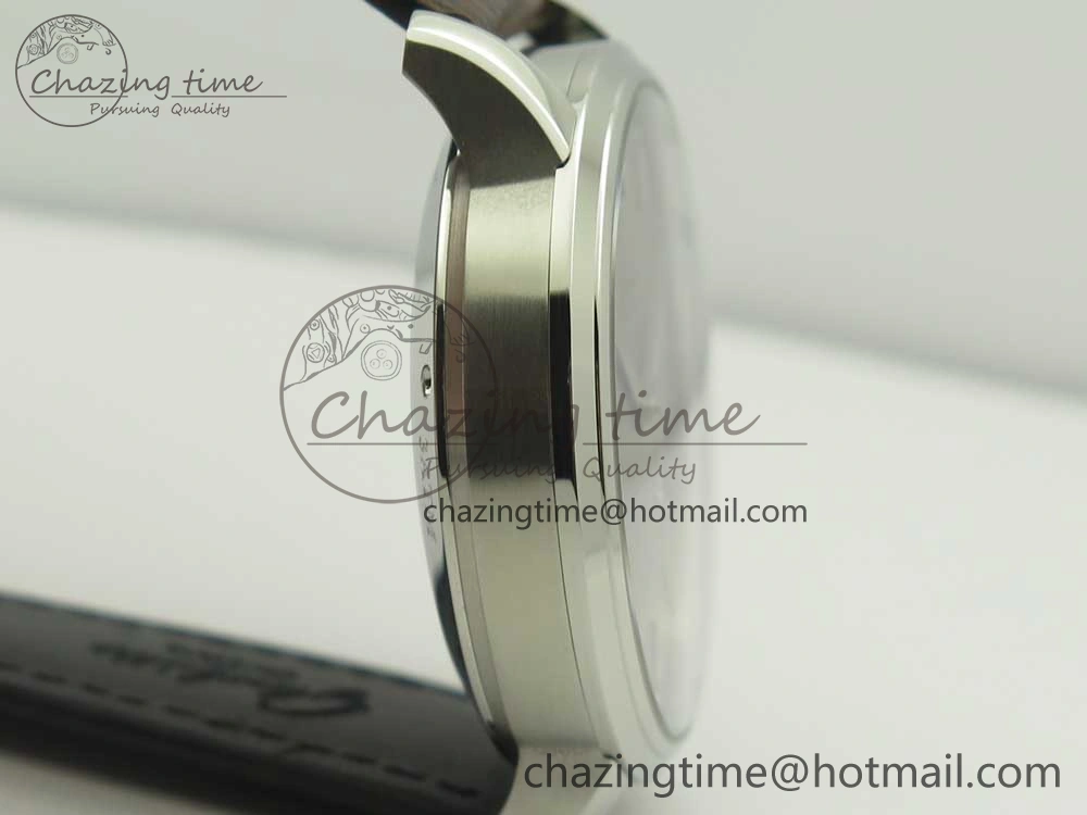 Excellence Panorama Date SS ETCF Gray Dial on Brown Leather Strap A100