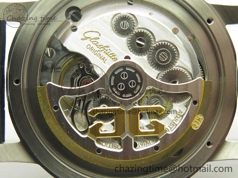 Excellence Panorama Date SS ETCF Gray Dial on Brown Leather Strap A100