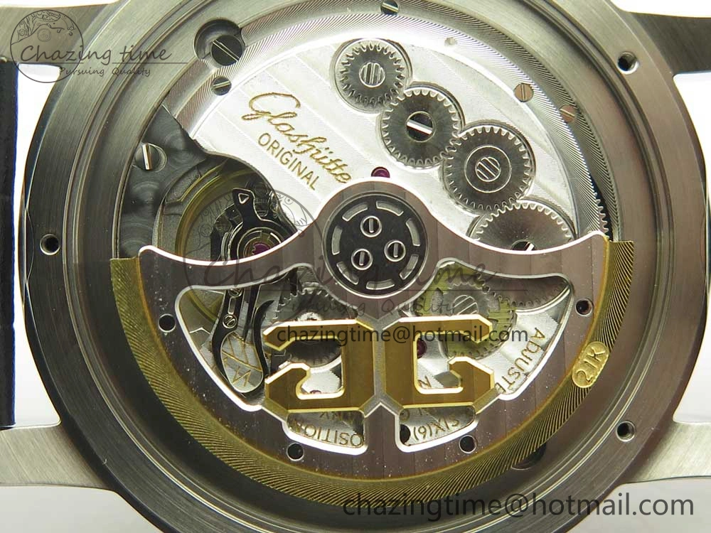 Excellence Panorama Date SS ETCF Gray Dial on Brown Leather Strap A100