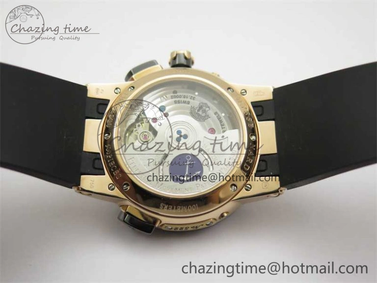 Executive El Toro RG 3EF 1:1 Best Edition Black Dial on Black Rubber Strap Asian UN-32