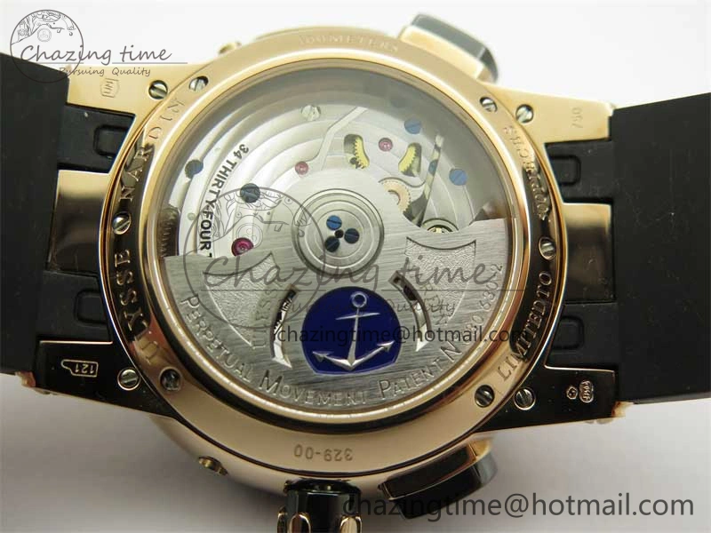 Executive El Toro RG 3EF 1:1 Best Edition Black Dial on Black Rubber Strap Asian UN-32