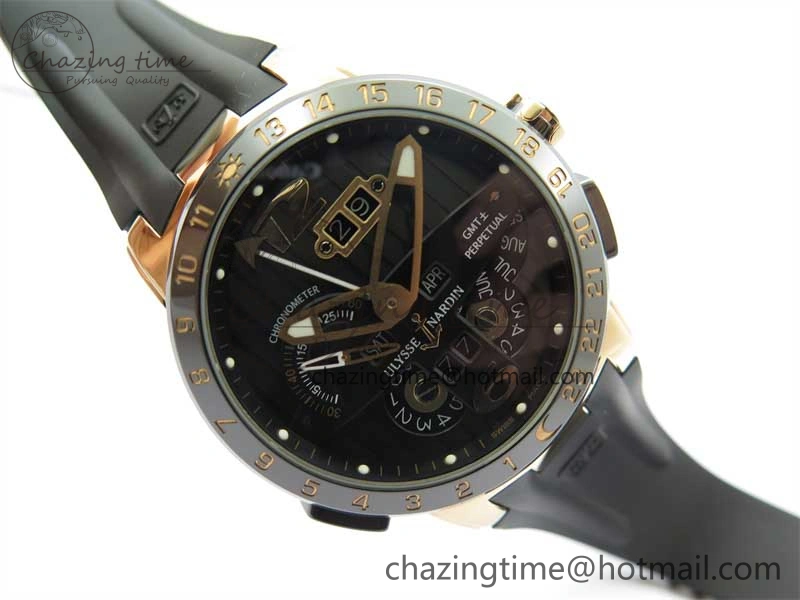 Executive El Toro RG 3EF 1:1 Best Edition Black Dial on Black Rubber Strap Asian UN-32