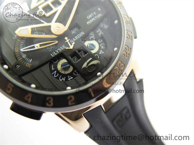 Executive El Toro RG 3EF 1:1 Best Edition Black Dial on Black Rubber Strap Asian UN-32