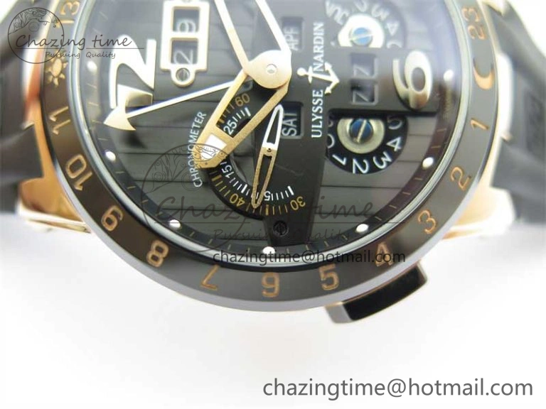 Executive El Toro RG 3EF 1:1 Best Edition Black Dial on Black Rubber Strap Asian UN-32