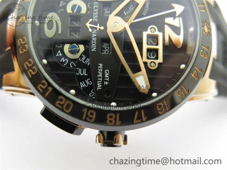 Executive El Toro RG 3EF 1:1 Best Edition Black Dial on Black Rubber Strap Asian UN-32