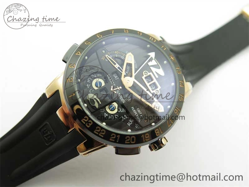 Executive El Toro RG 3EF 1:1 Best Edition Black Dial on Black Rubber Strap Asian UN-32
