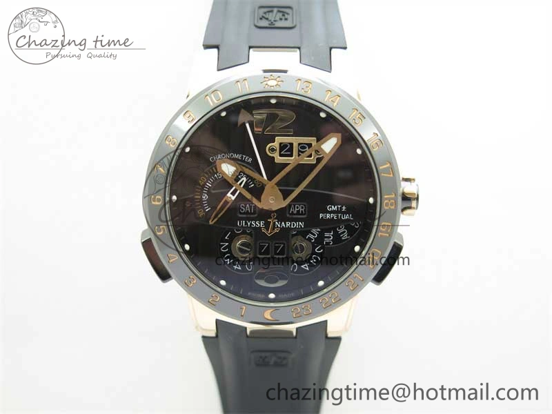 Executive El Toro RG 3EF 1:1 Best Edition Black Dial on Black Rubber Strap Asian UN-32