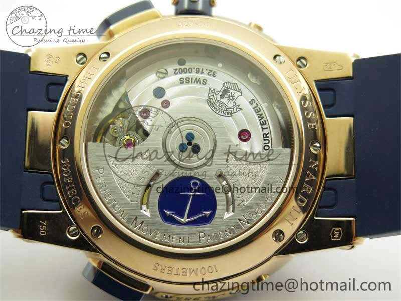 Executive El Toro RG 3EF 1:1 Best Edition Blue Dial on Blue Rubber Strap Asian UN-32