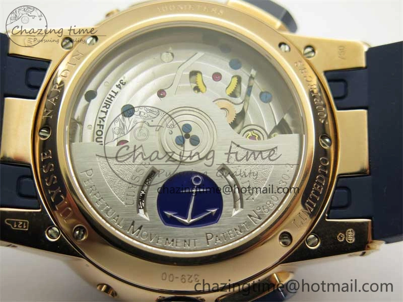 Executive El Toro RG 3EF 1:1 Best Edition Blue Dial on Blue Rubber Strap Asian UN-32