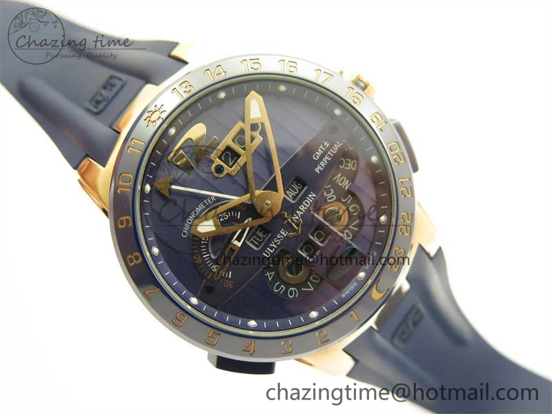 Executive El Toro RG 3EF 1:1 Best Edition Blue Dial on Blue Rubber Strap Asian UN-32