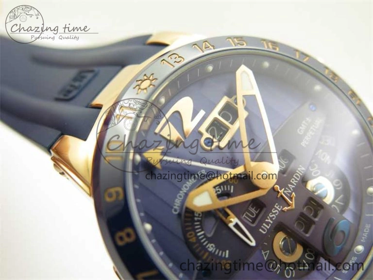 Executive El Toro RG 3EF 1:1 Best Edition Blue Dial on Blue Rubber Strap Asian UN-32