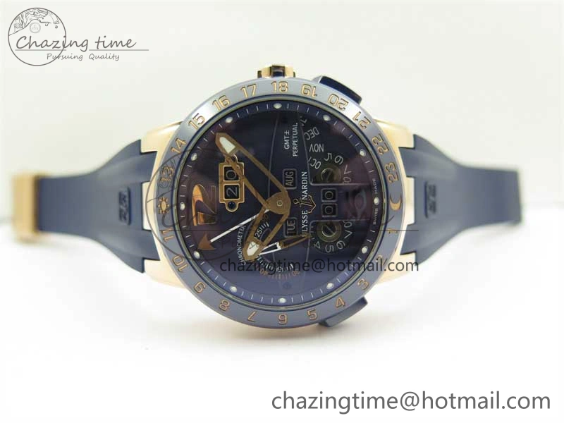 Executive El Toro RG 3EF 1:1 Best Edition Blue Dial on Blue Rubber Strap Asian UN-32