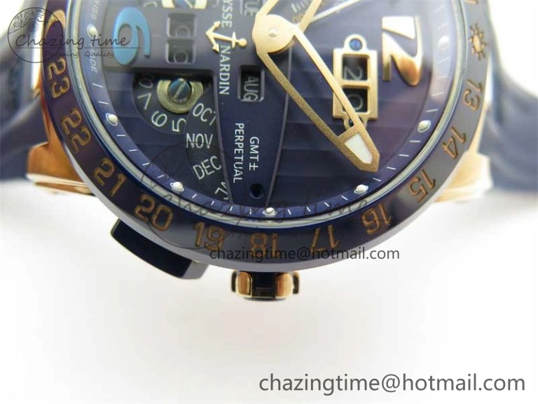 Executive El Toro RG 3EF 1:1 Best Edition Blue Dial on Blue Rubber Strap Asian UN-32