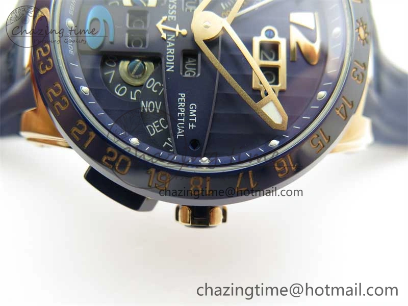 Executive El Toro RG 3EF 1:1 Best Edition Blue Dial on Blue Rubber Strap Asian UN-32