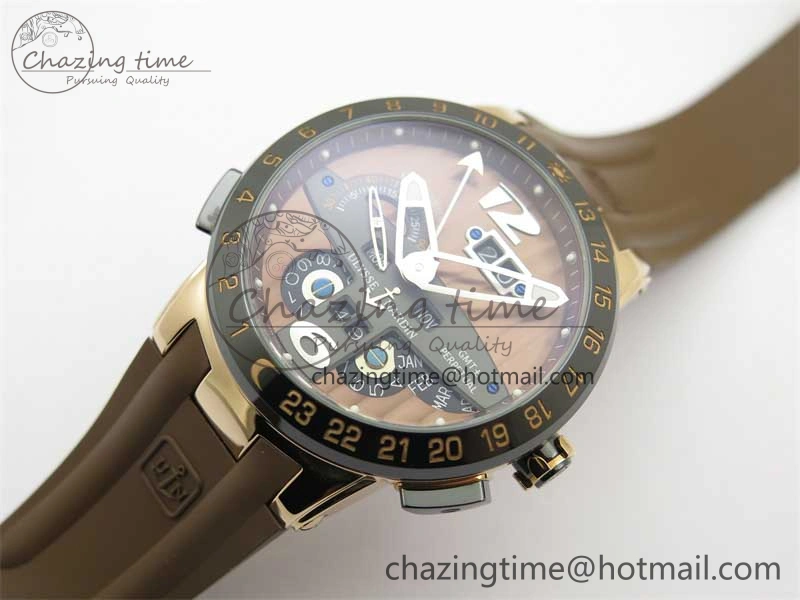 Executive El Toro RG 3EF 1:1 Best Edition Brown Dial on Brown Rubber Strap Asian UN-32