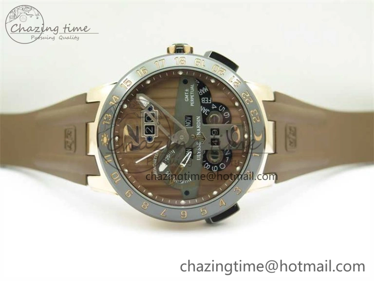 Executive El Toro RG 3EF 1:1 Best Edition Brown Dial on Brown Rubber Strap Asian UN-32