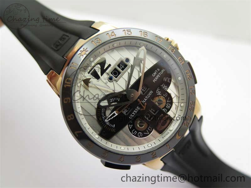 Executive El Toro RG 3EF 1:1 Best Edition Silver Dial on Black Rubber Strap Asian UN-32