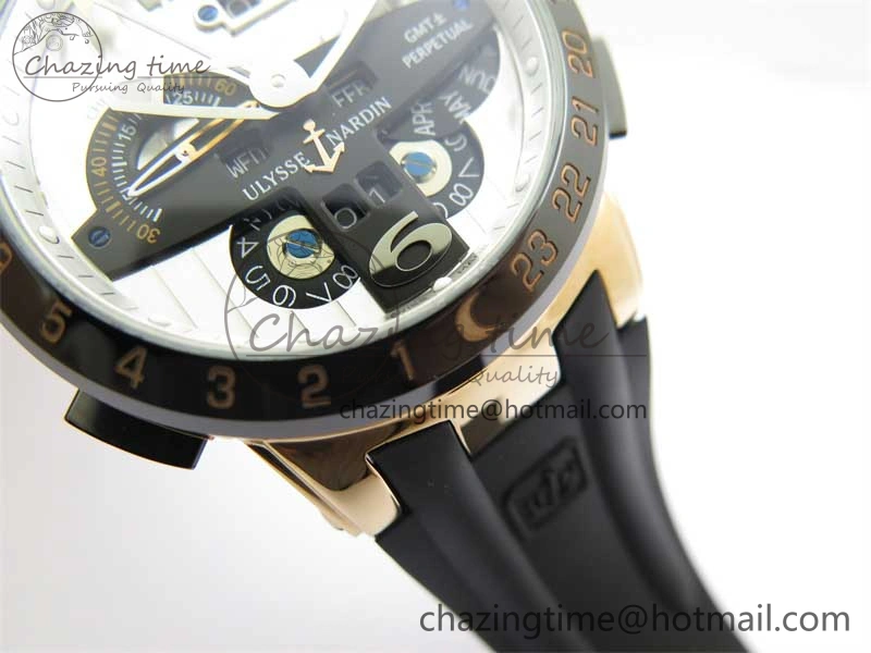 Executive El Toro RG 3EF 1:1 Best Edition Silver Dial on Black Rubber Strap Asian UN-32