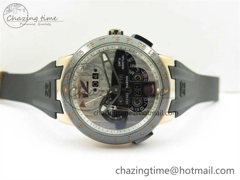 Executive El Toro RG 3EF 1:1 Best Edition Silver Dial on Black Rubber Strap Asian UN-32