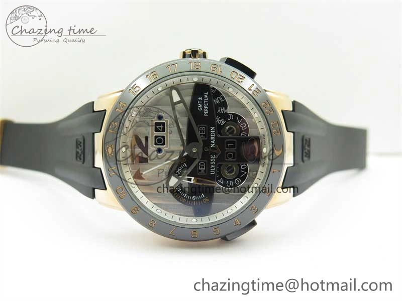 Executive El Toro RG 3EF 1:1 Best Edition Silver Dial on Black Rubber Strap Asian UN-32