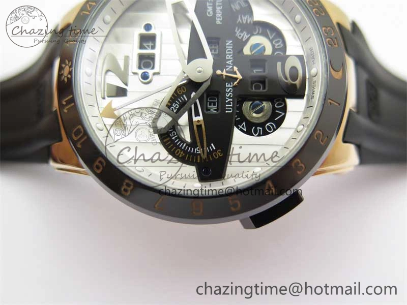 Executive El Toro RG 3EF 1:1 Best Edition Silver Dial on Black Rubber Strap Asian UN-32