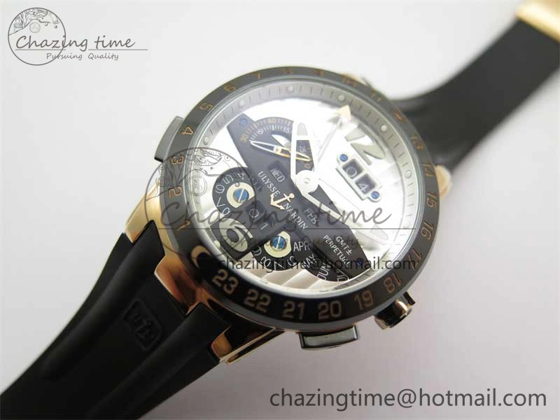 Executive El Toro RG 3EF 1:1 Best Edition Silver Dial on Black Rubber Strap Asian UN-32