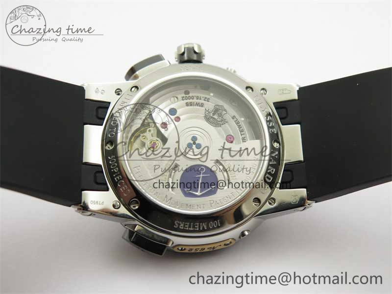 Executive El Toro SS 3EF 1:1 Best Edition Black Dial on Black Rubber Strap Asian UN-32