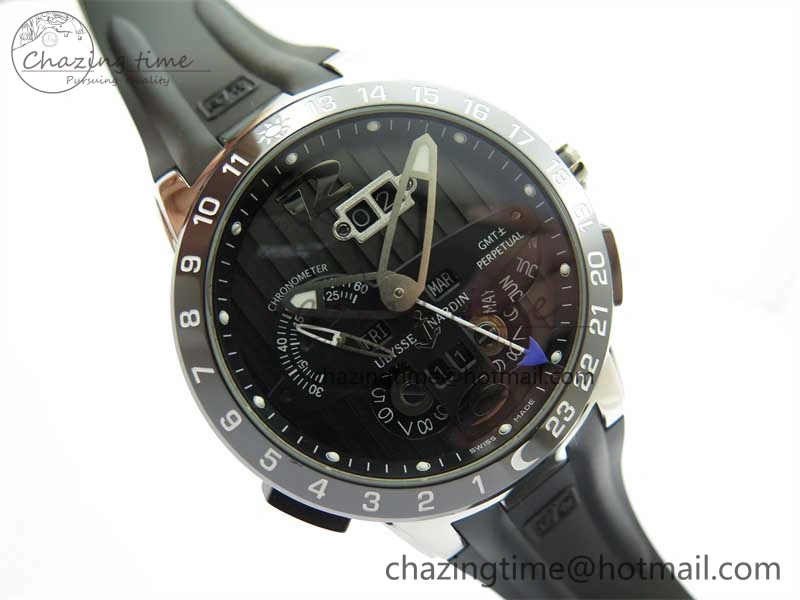 Executive El Toro SS 3EF 1:1 Best Edition Black Dial on Black Rubber Strap Asian UN-32