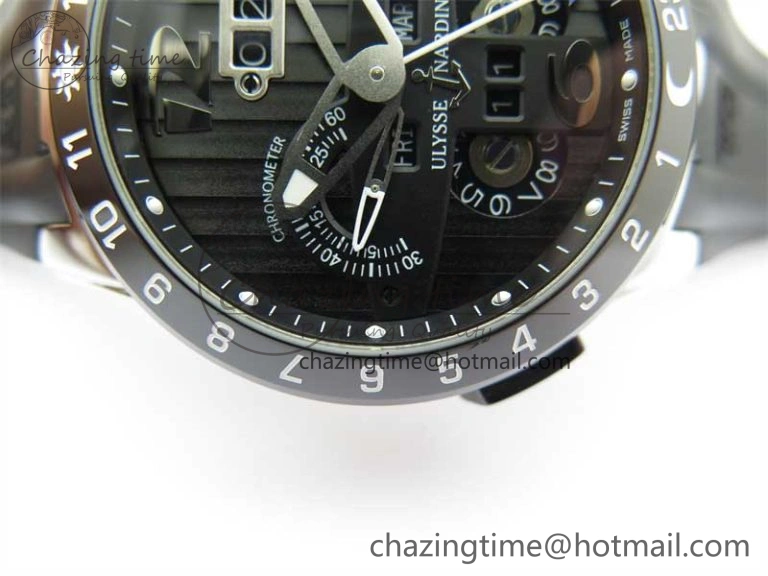 Executive El Toro SS 3EF 1:1 Best Edition Black Dial on Black Rubber Strap Asian UN-32