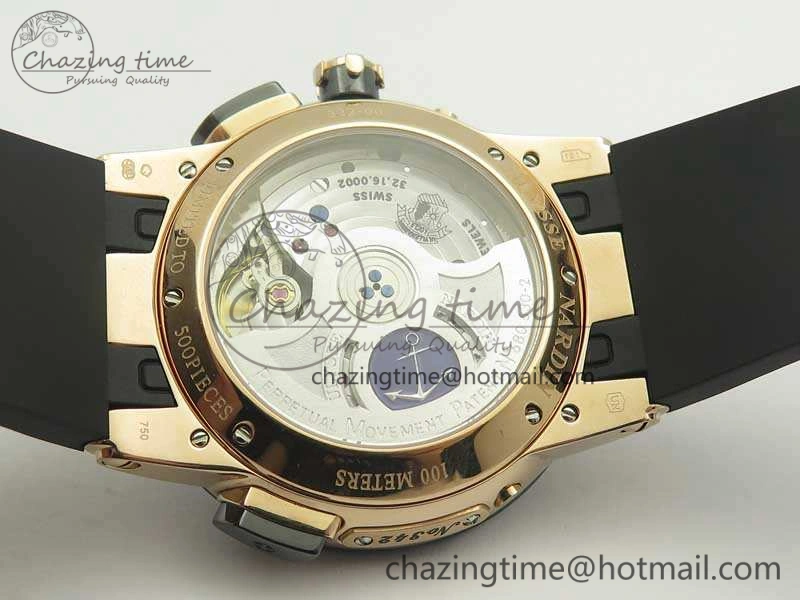 Executive Toro RG TWA 1:1 Best Edition Black Dial On Rubber Strap Asian UN-32