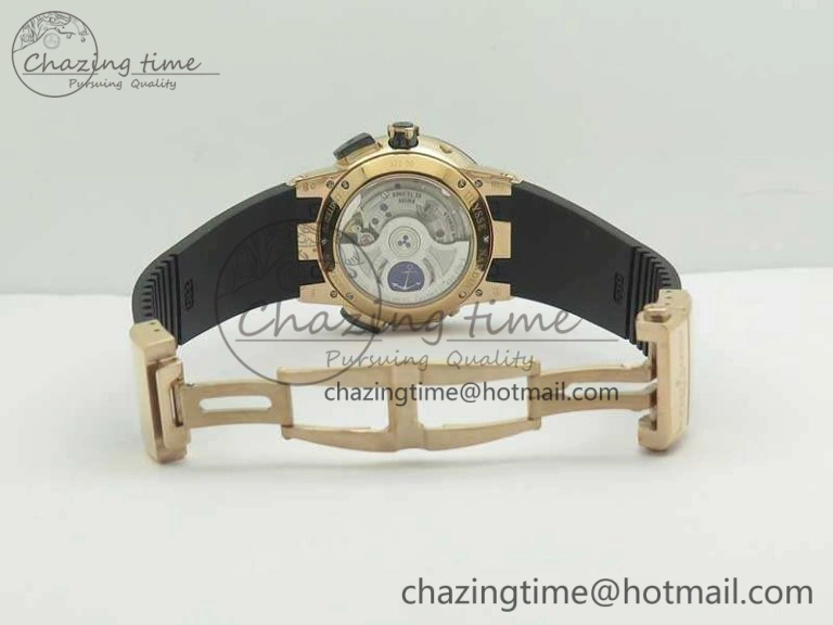 Executive Toro RG TWA 1:1 Best Edition Black Dial On Rubber Strap Asian UN-32