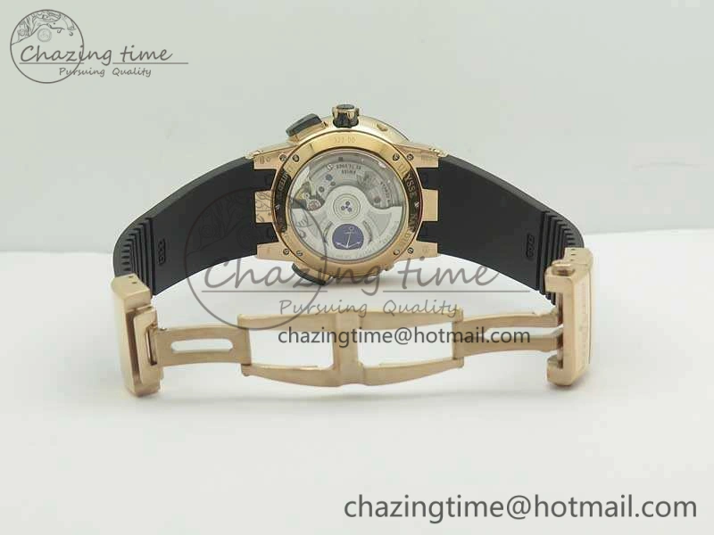 Executive Toro RG TWA 1:1 Best Edition Black Dial On Rubber Strap Asian UN-32