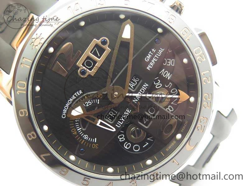 Executive Toro RG TWA 1:1 Best Edition Black Dial On Rubber Strap Asian UN-32