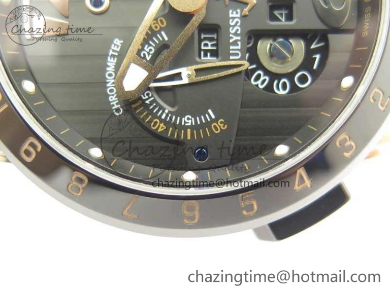 Executive Toro RG TWA 1:1 Best Edition Black Dial On Rubber Strap Asian UN-32