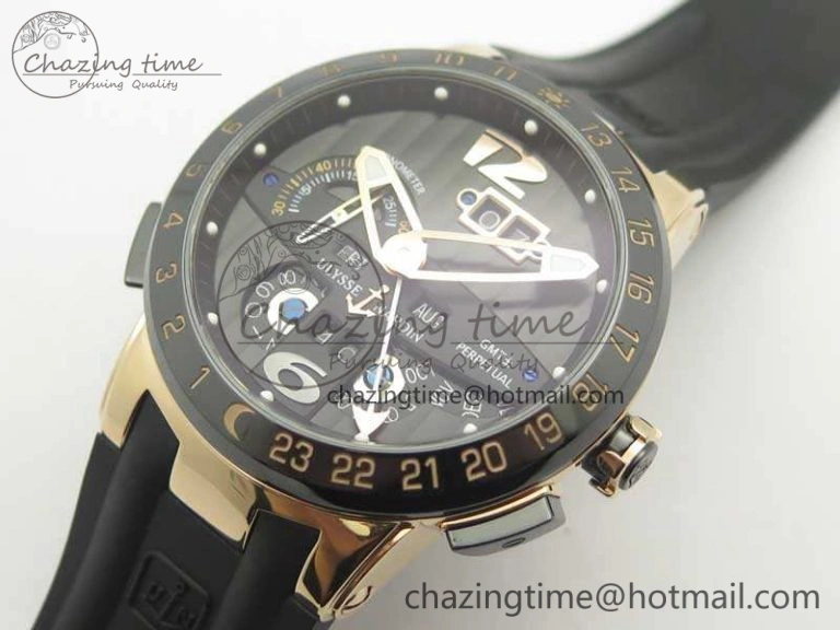 Executive Toro RG TWA 1:1 Best Edition Black Dial On Rubber Strap Asian UN-32
