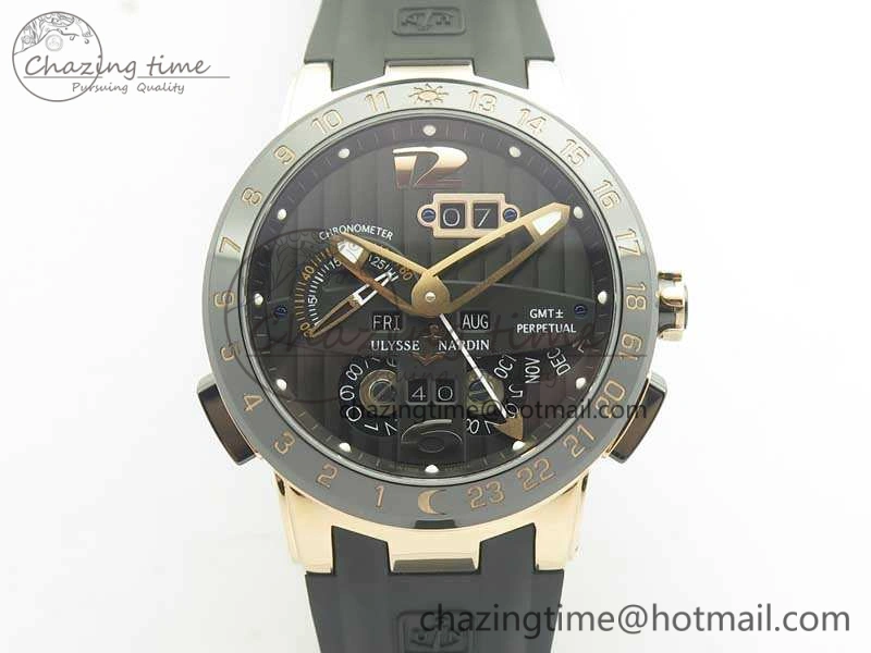 Executive Toro RG TWA 1:1 Best Edition Black Dial On Rubber Strap Asian UN-32