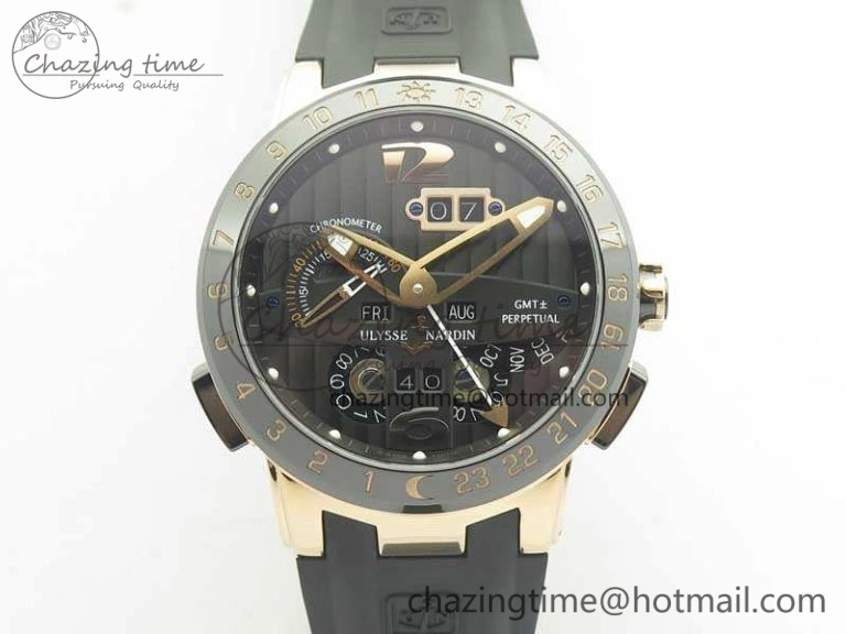 Executive Toro RG TWA 1:1 Best Edition Blue Dial On Rubber Strap Asian UN-32