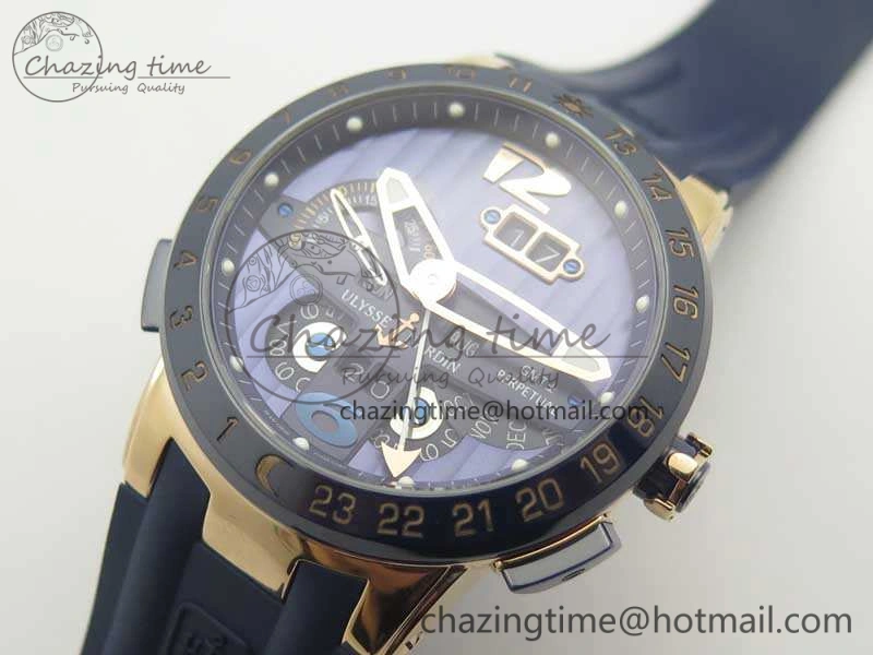 Executive Toro RG TWA 1:1 Best Edition Blue Dial On Rubber Strap Asian UN-32
