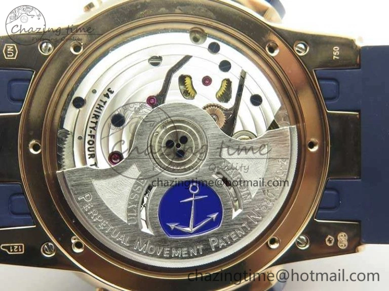 Executive Toro RG TWA 1:1 Best Edition Blue Dial On Rubber Strap Asian UN-32