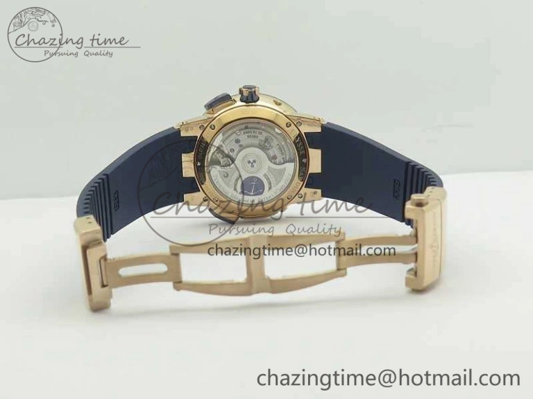 Executive Toro RG TWA 1:1 Best Edition Blue Dial On Rubber Strap Asian UN-32