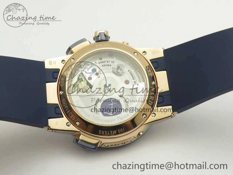 Executive Toro RG TWA 1:1 Best Edition Blue Dial On Rubber Strap Asian UN-32