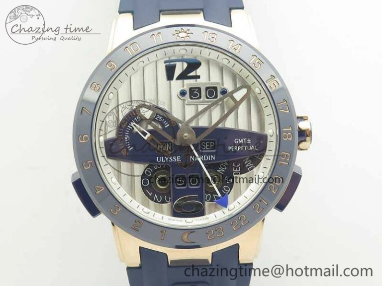 Executive Toro RG TWA 1:1 Best Edition Blue Dial On Rubber Strap Asian UN-32