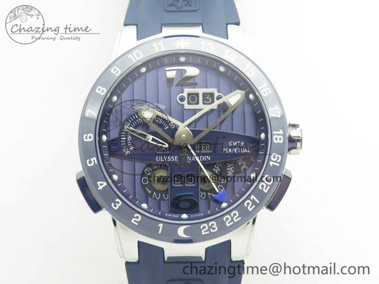 Executive Toro RG TWA 1:1 Best Edition Blue Dial On Rubber Strap Asian UN-32