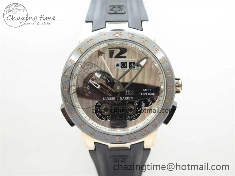 Executive Toro RG TWA 1:1 Best Edition Blue Dial On Rubber Strap Asian UN-32