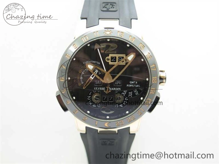 Executive Toro RG TWA 1:1 Best Edition Blue Dial On Rubber Strap Asian UN-32