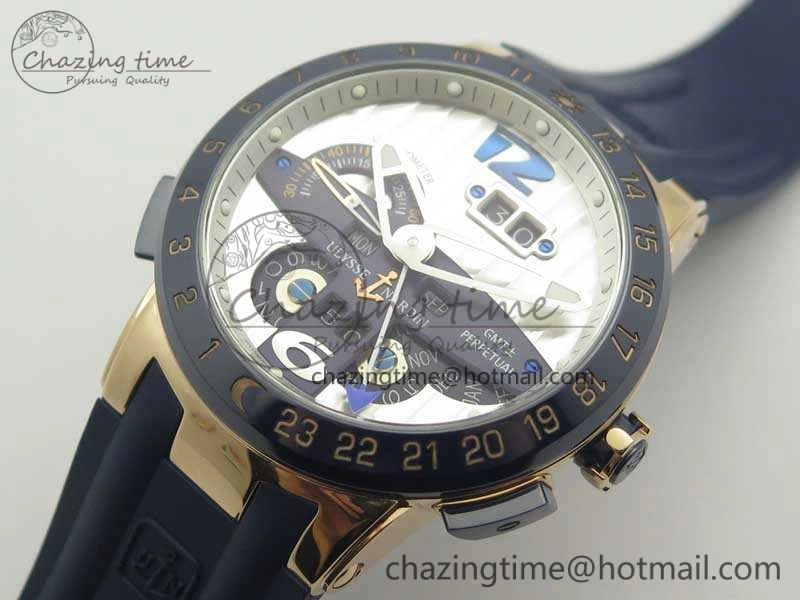 Executive Toro RG TWA 1:1 Best Edition White Dial On Rubber Strap Asian UN-32