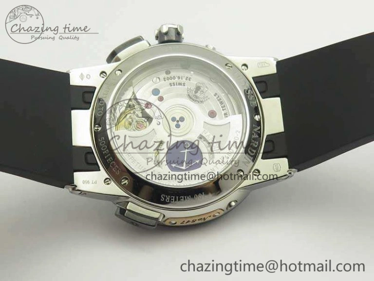 Executive Toro SS TWA 1:1 Best Edition Black Dial On Rubber Strap Asian UN-32