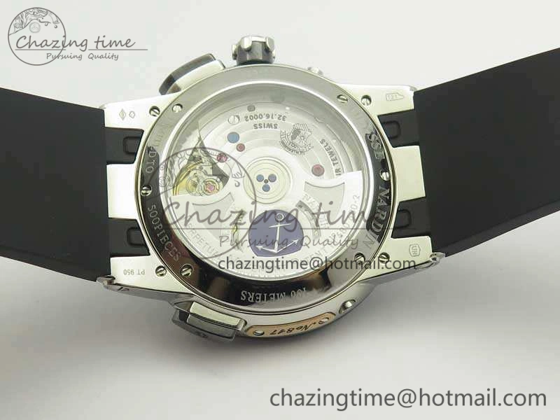 Executive Toro SS TWA 1:1 Best Edition Black Dial On Rubber Strap Asian UN-32
