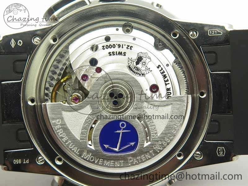 Executive Toro SS TWA 1:1 Best Edition Black Dial On Rubber Strap Asian UN-32