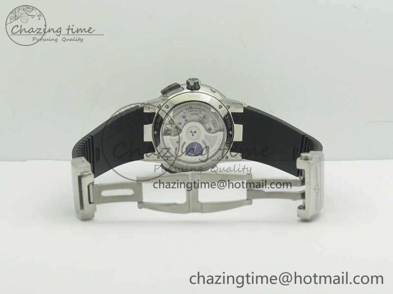 Executive Toro SS TWA 1:1 Best Edition Black Dial On Rubber Strap Asian UN-32